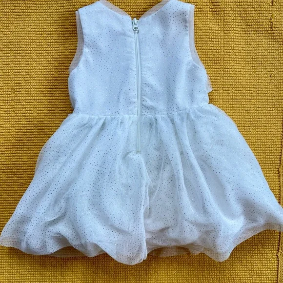 White Sleeveless Baby Dress - Picture 2 of 5